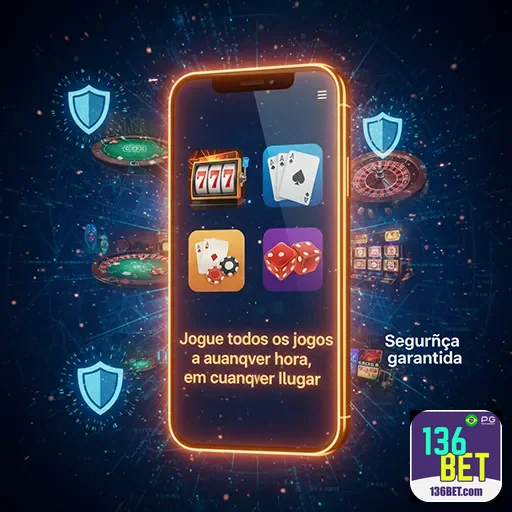 Imagem exibindo variedade de jogos de cassino acessíveis pelo celular
