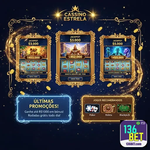 Imagem promocional do site 136bet destacando apostas esportivas e jogos de cassino